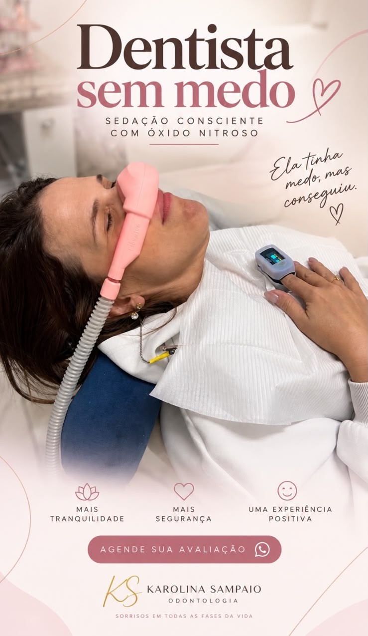 Sedação consciente durante atendimento odontológico